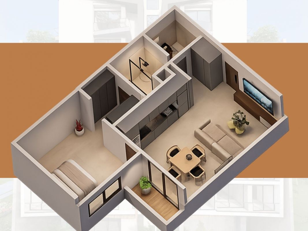 Departamento de 1 suit