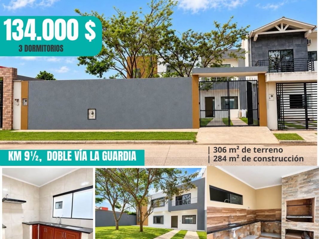 CASA A ESTRENAR SOBRE AV. DOBLE VIA LA GUARDIA