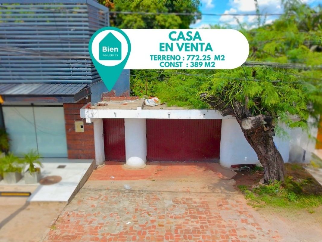 AMPLIA CASA EN VENTA, SOBRE AVENIDA BANZER, DE 772.25 M2, ZONA NORTE