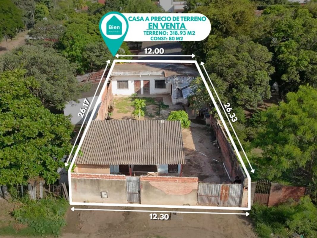 CASA EN VENTA, A PRECIO DE TERRENO, ZONA SUR