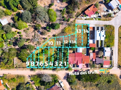 Terrenos en venta, Zona de Valle Sánchez, Urb. Valle Hermoso