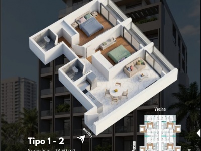 Departamentos de 2 Dormitorios en Preventa Condominio Soma