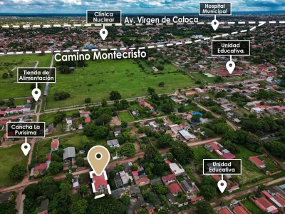 Terrenos gemelos en Zona Este 8vo. Anillo casi Av. Montecristo en venta