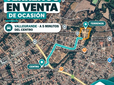 TERRENO EN VENTA DE OCASION EN VALLEGRANDE