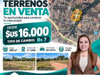 TERRENO EN VENTA DE OCASION EN VALLEGRANDE