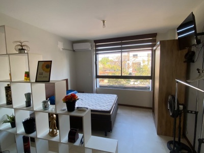 Departamento monoambiente, amoblado Edificio AGUAZU II Piso 1, Av. Busch