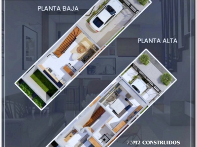 CREDITO DIRECTO, CASAS DUPLEX TOWNHOUSE,  ZONA NORTE, G-77, DE 2 DORMITORIOS