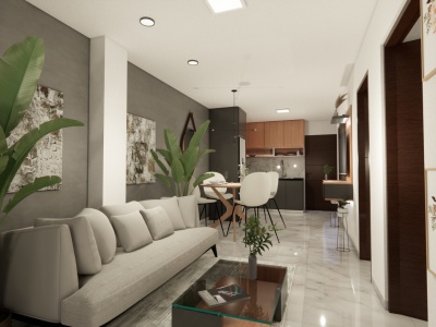 DEPARTAMENTO 2 DORMITORIO  1B en PRE-VENTA de 49.10 mts2 - Magdalena 3