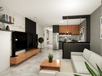 DEPARTAMENTO 1 DORMITORIO en PRE-VENTA de 48.68 mts2 - Magdalena  3