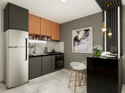 DEPARTAMENTO 1 DORMITORIO en PRE-VENTA de 48.68 mts2 - Magdalena  3