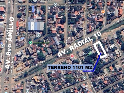 TERRENO COMERCIAL, SOBRE AVENIDA RADIAL 10 8VO ANILLO