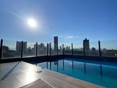 Departamento monoambiente, amoblado Edificio AGUAZU II Piso 1, Av. Busch