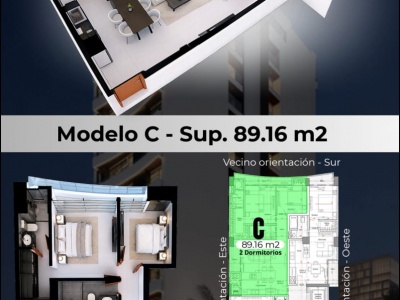 DEPARTAMENTO DE 2 DORMITORIO EN PRE-VENTA - Condominio Arista