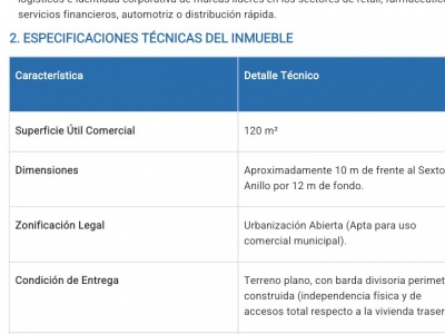 LOCAL COMERCIAL EN ALQUILER, 6to Anillo casi Virgen de Luján